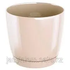 Горшок Круглый С Поддоном Coubi Бежевый Duop 135