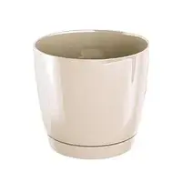 Горшок Круглый С Поддоном Coubi Крем Duop 120