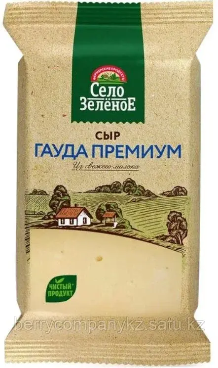 СЫР СЕЛО ЗЕЛЕНОЕ ГАУДА ПРЕМИУМ 40% 200ГР
