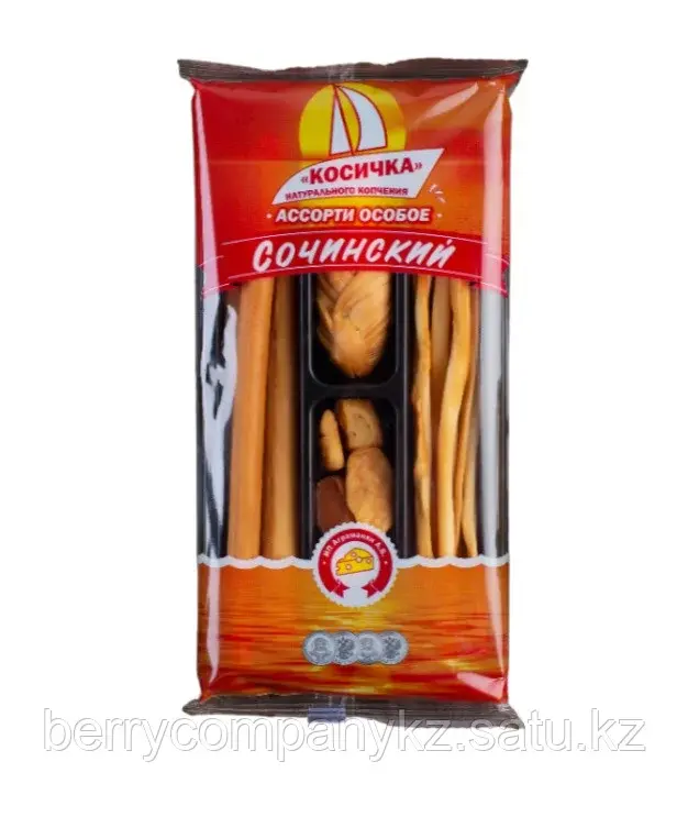 Сыр Косичка копченый СОЧИНСКИЙ Ассорти особое 100 гр (лоток)