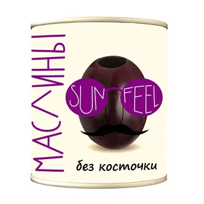 Маслины черные без косточки 3100 мл масса основного продукта 1450 гр
