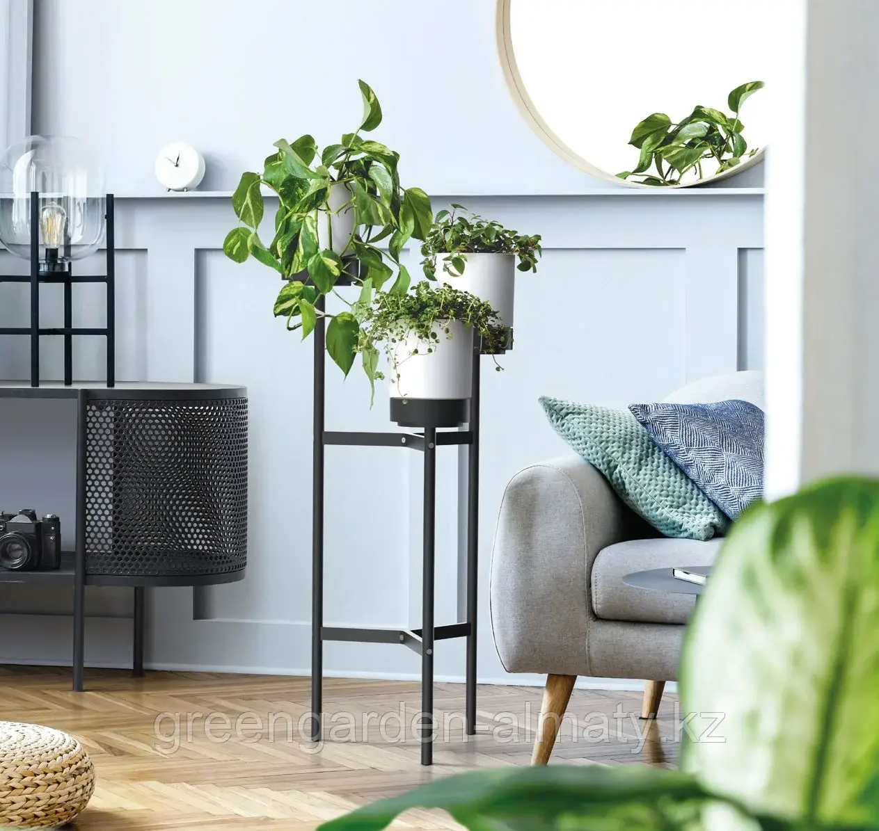Подставка с тремя горшками Bloomie Stand IKDL3L | Prosperplast (Польша) Код: IKDL3L-S449