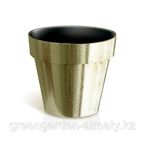 Горшок Cube Chrome DGC170GF Золото шероховатый | Prosperplast Код: DGC170GF