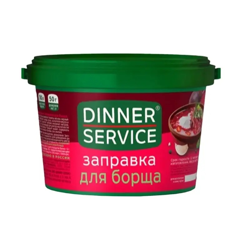 Заправка для Борща DINNER SERVICE, пластиковое ведро 1,5 кг