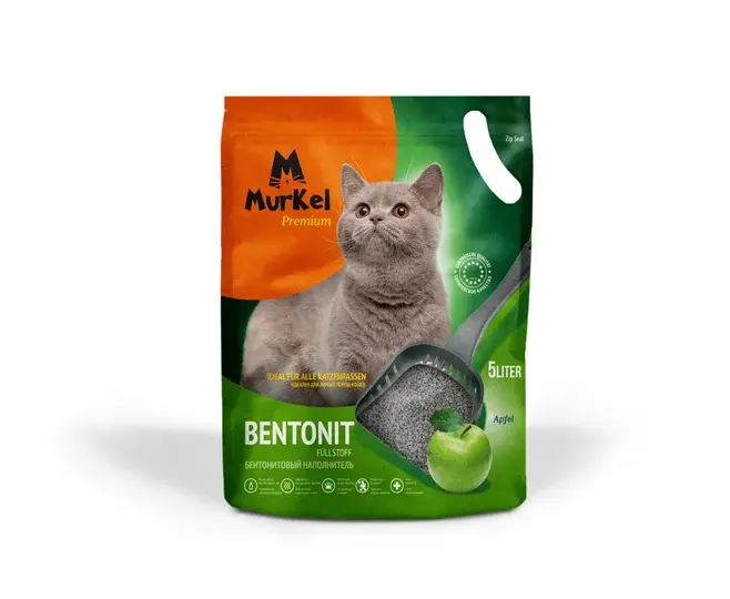 Murkel (Муркель) Комкующийся наполнитель Яблоко, 5 л