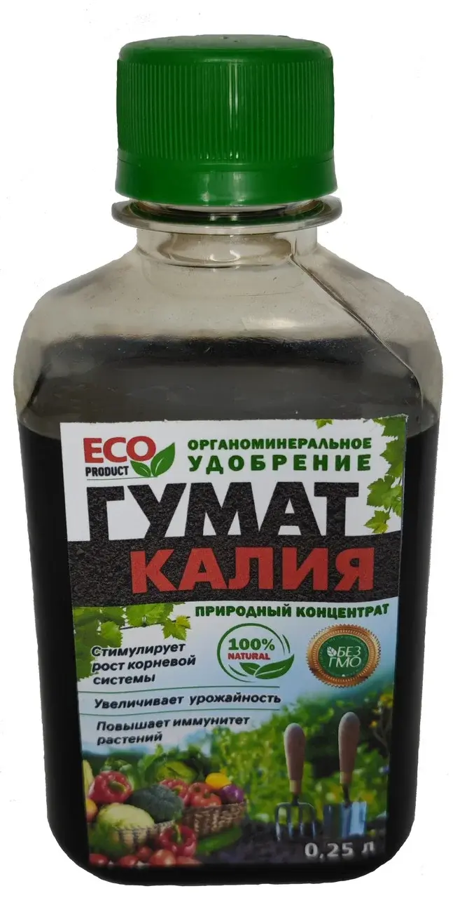 Органоминеральное удобрение Гумат Калия, 250 мл Код: GKAL250