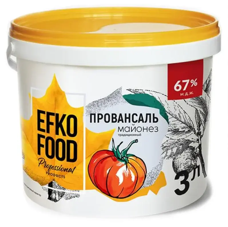 Майонез 67%, Efko Food Professional, 3 л.