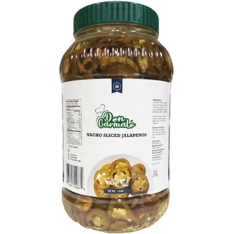 Перец зеленый Халапеньо, резаный, маринованный, Пикантель