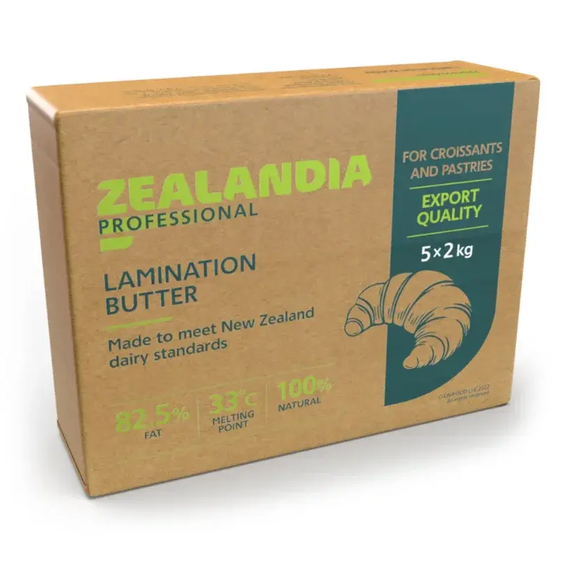 Масло сливочное листовое 82.5% Zealandia Professional 10 кг (2 кг х 5 шт)