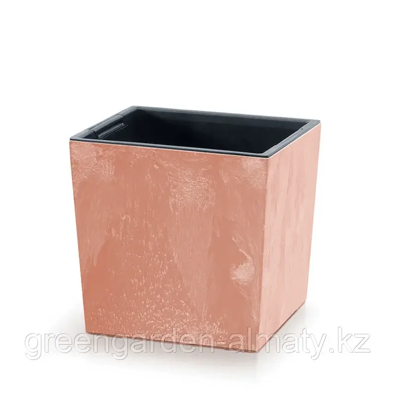 Горшок с внутренней вставкой Urbi Square Low Beton Effect DURS300LE | Prosperplast Терракота Код: DURS300LE-R624