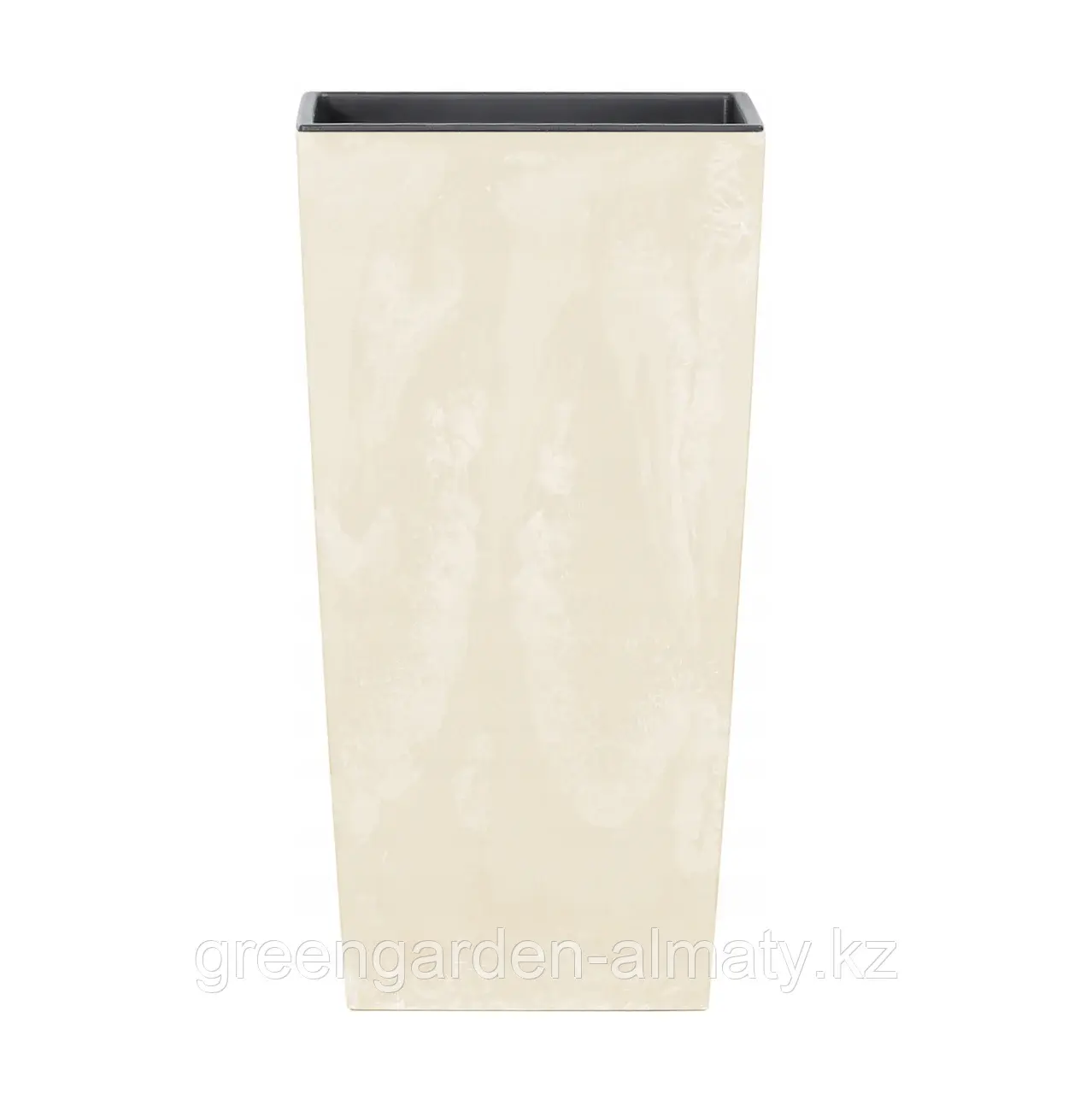 Горшок с внутренней вставкой Urbi Square Beton Effect DURS240E | Prosperplast Крем Код: DURS240E-CY728