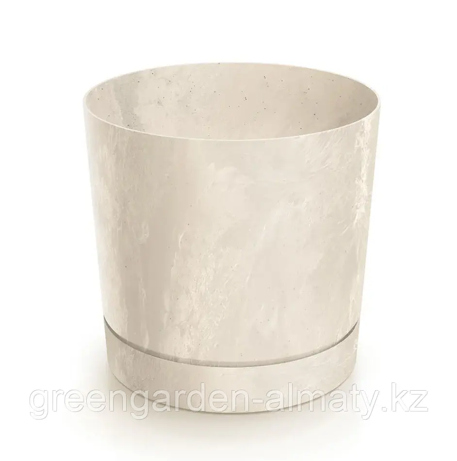 Горшок с поддоном Tubo P Beton Effect DPOP350E | Prosperplast Крем Код: DPOP350E-CY728