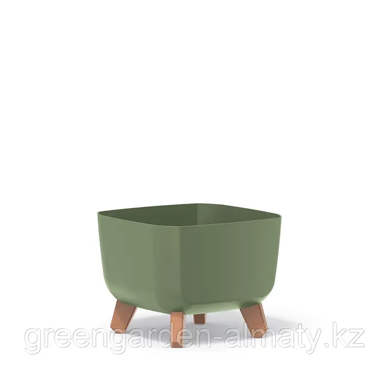Горшок на деревянных ножках Gracia Square DGQL400 | Prosperplast Код: DGQL400