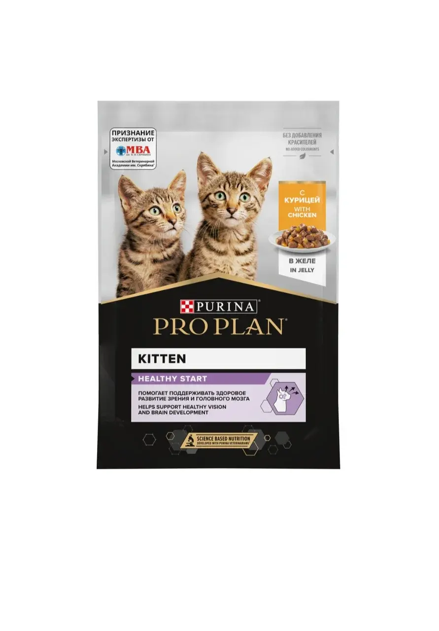 ProPlan (Проплан) Влажный корм для котят, Курица в желе, 85 г