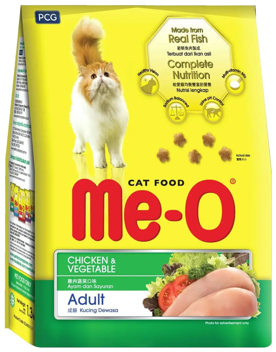 Me-О Сухой корм для кошек Курица и овощи (развес)
