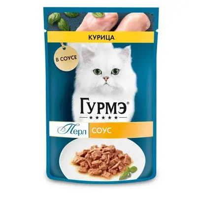 Gourmet Perle Влажный корм для кошек Курица в соусе, 75 г