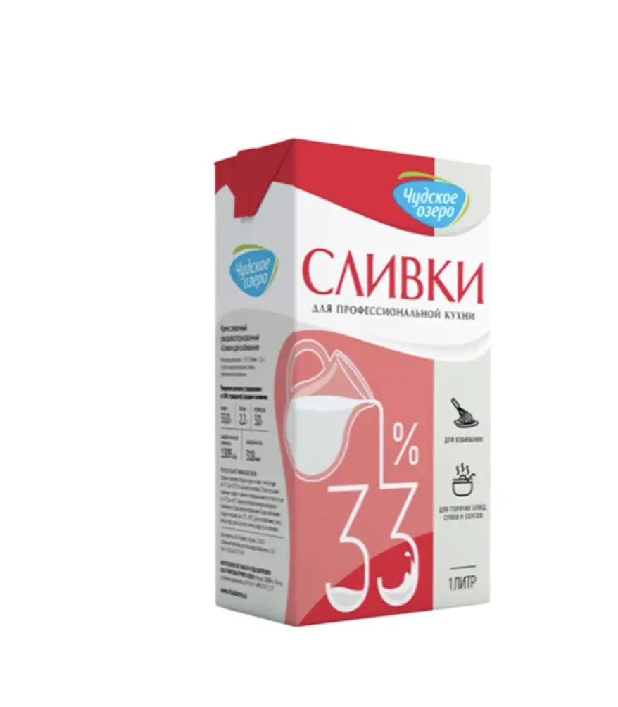 Сливки Чудское Озеро 33%
