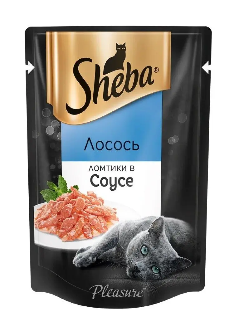 Шеба Влажный корм для кошек Лосось в соусе