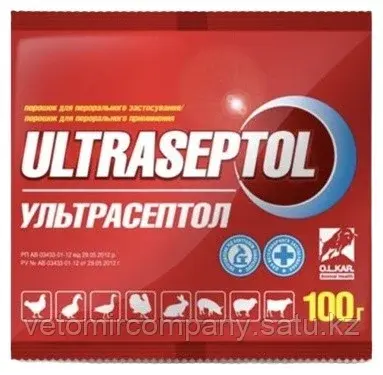 OLKAR Ультрасептол антибиотик порошок 100 г Код: 119904333