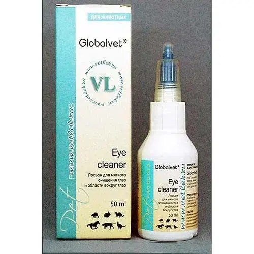 Лосьон для мягкого очищения глаз и области вокруг глаз Eye cleaner (ГлобалВет), фл. 50 мл