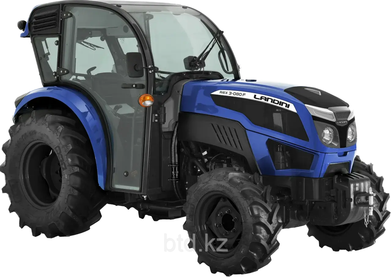 Трактор Landini Discovery CAB DT90W в комплекте с фронтальным погрузчиком BASIC 1100 (без ковша)