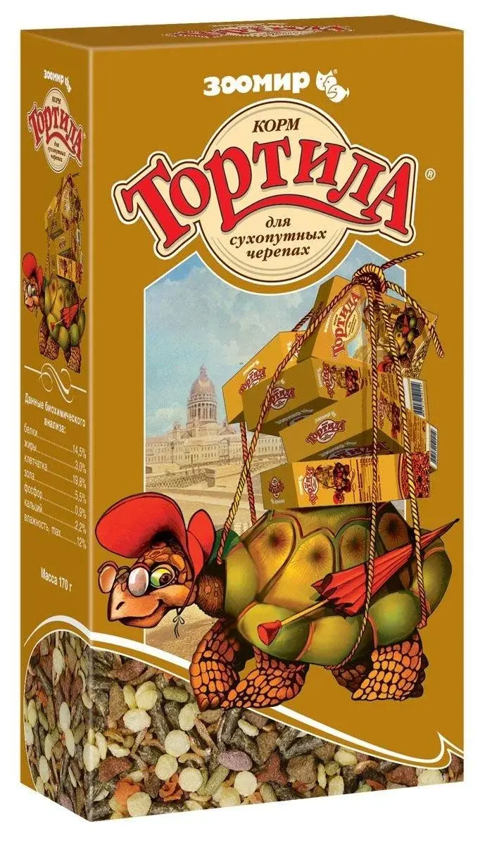 Корм для сухопутных черепах Тортила