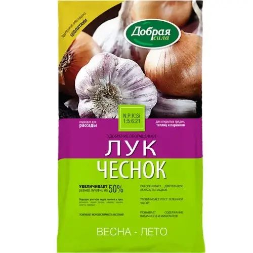 Добрая сила Сухое удобрение Лук-Чеснок 0,9 кг/12
