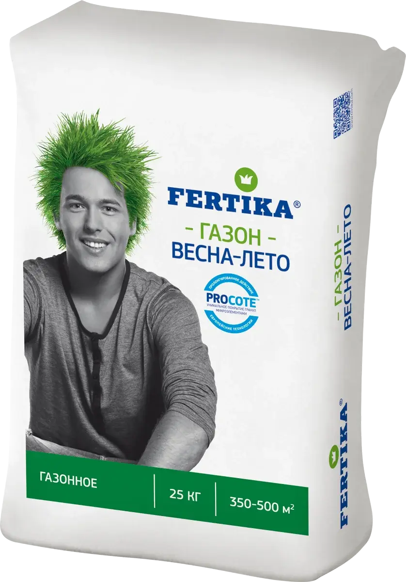 Газонное Весна-лето 25 кг мин.удобрение Фертика