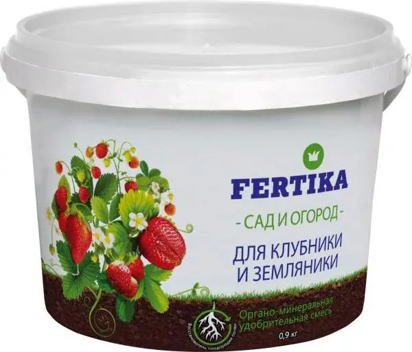 ФЕРТИКА для клубники и земляники (ОМУ) NPK 3:11:14 + ГУМАТ 18% + МИКРО