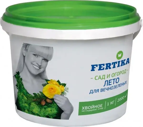 Фертика Хвойное для вечнозеленых NPK 8:7:21+S+MG+FE (Лето) 1кг