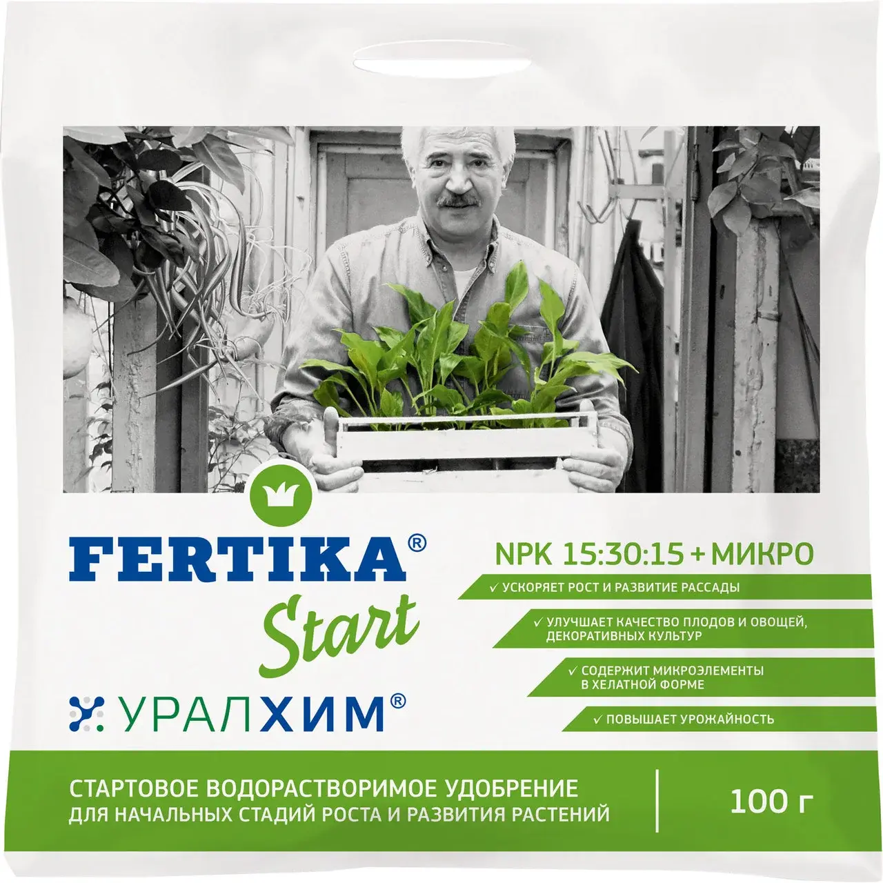 Фертика Start (Старт) NPK 15:30:15 + МИКРО 100г