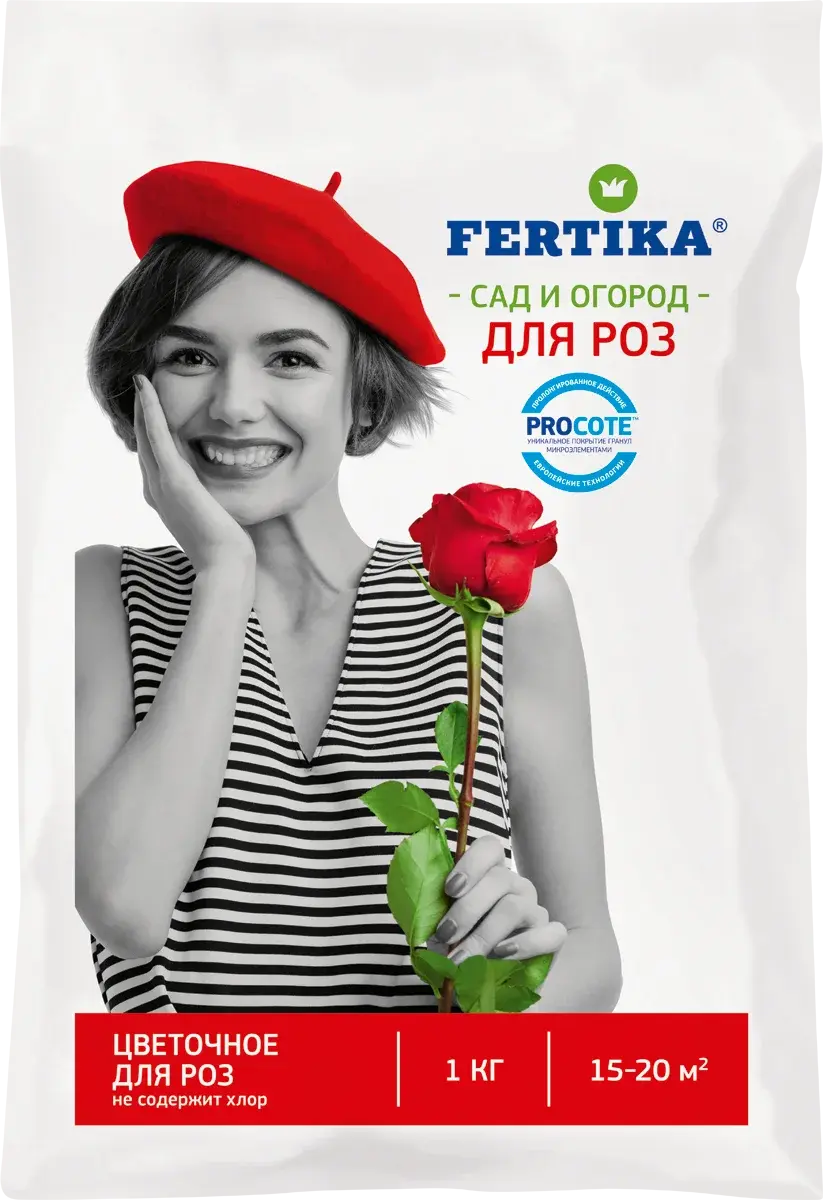 ФЕРТИКА -Цветочное для роз NPK 18:9:11 + микро 1кг