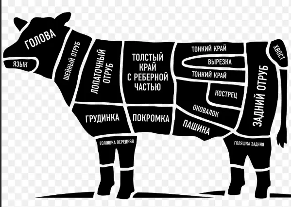 ГОВЯДИНА Брюшина (пашина)
