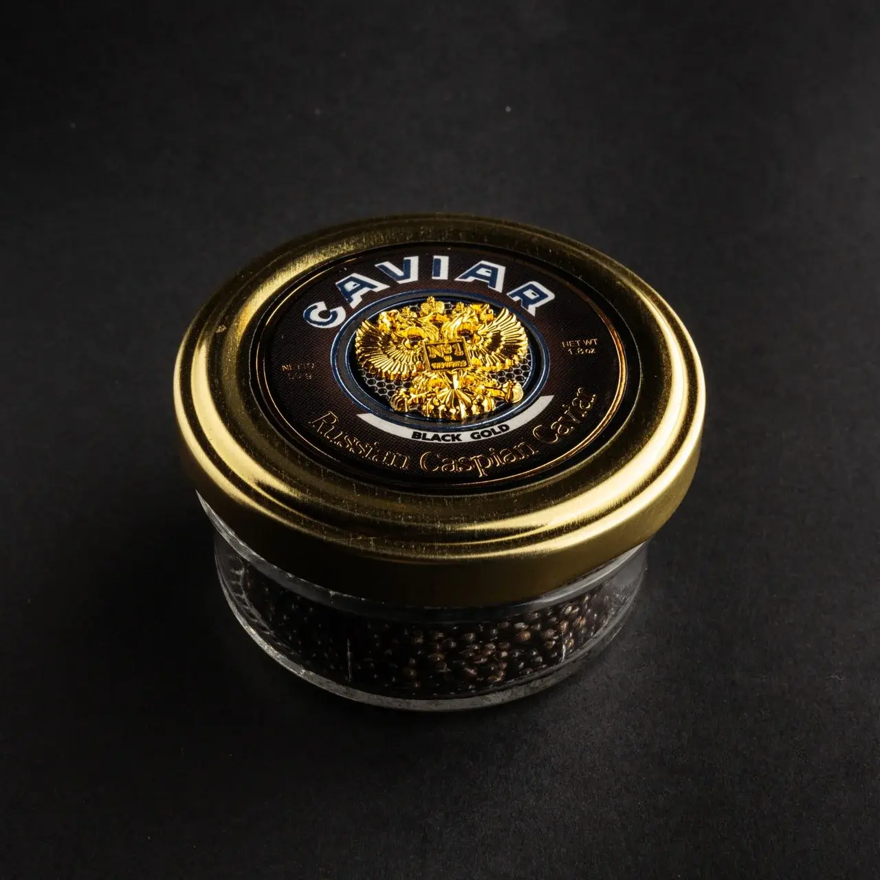 Черная икра осетровых рыб Black Gold, 50 г