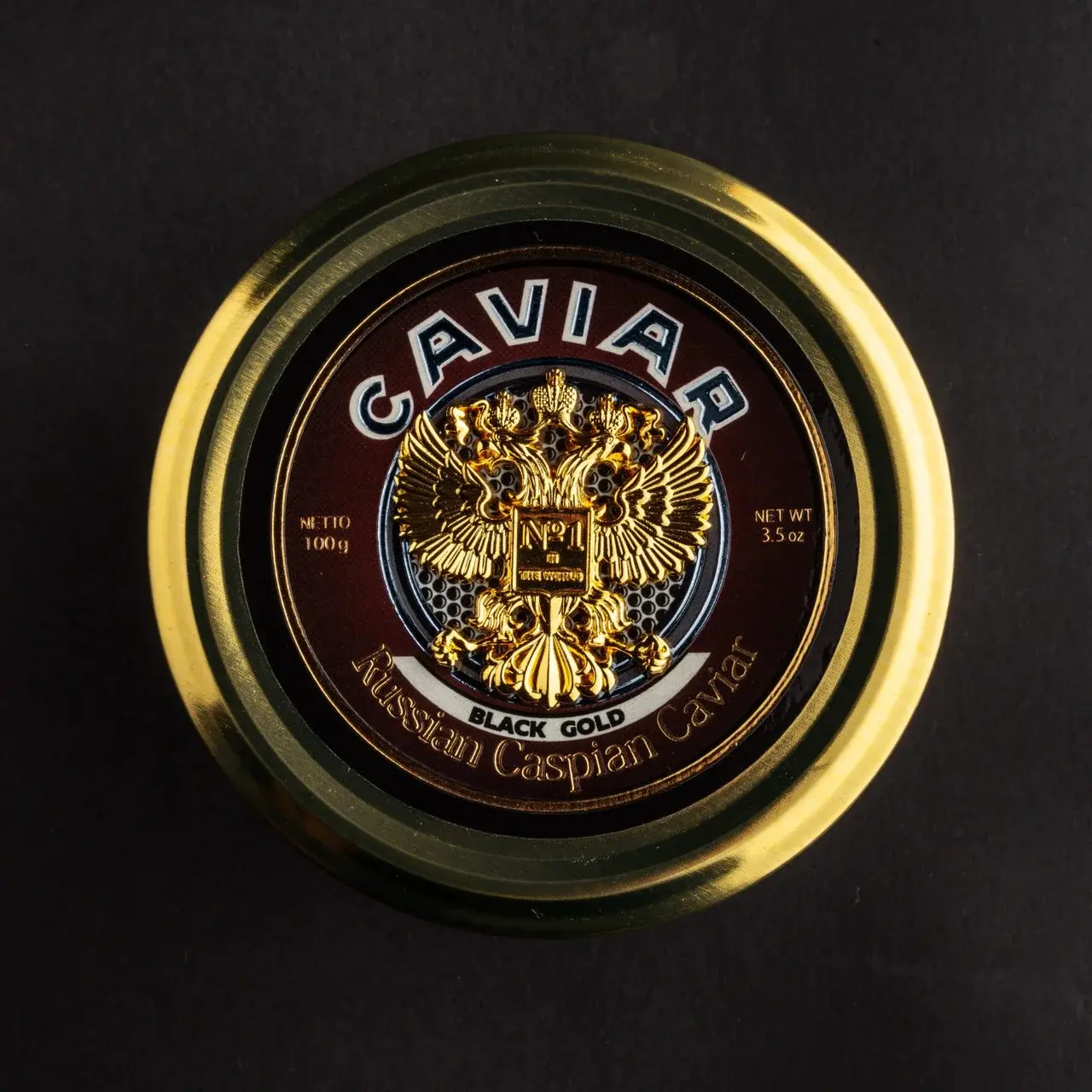 Черная икра осетровых рыб Black Gold, 100 г