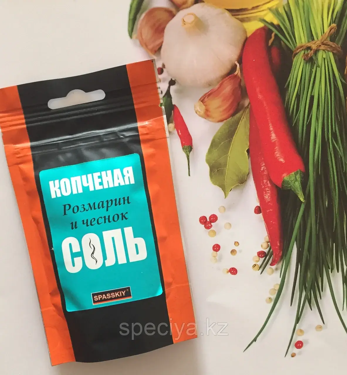 Соль Копченая "Розмарин и чеснок"