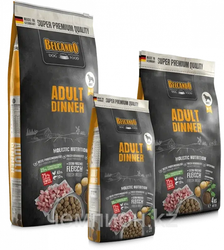 557339 BELCANDO ADULT DINNER, Белькандо Адалт Диннер, корм для средних и крупных собак, уп. 22,5кг. Код: 263