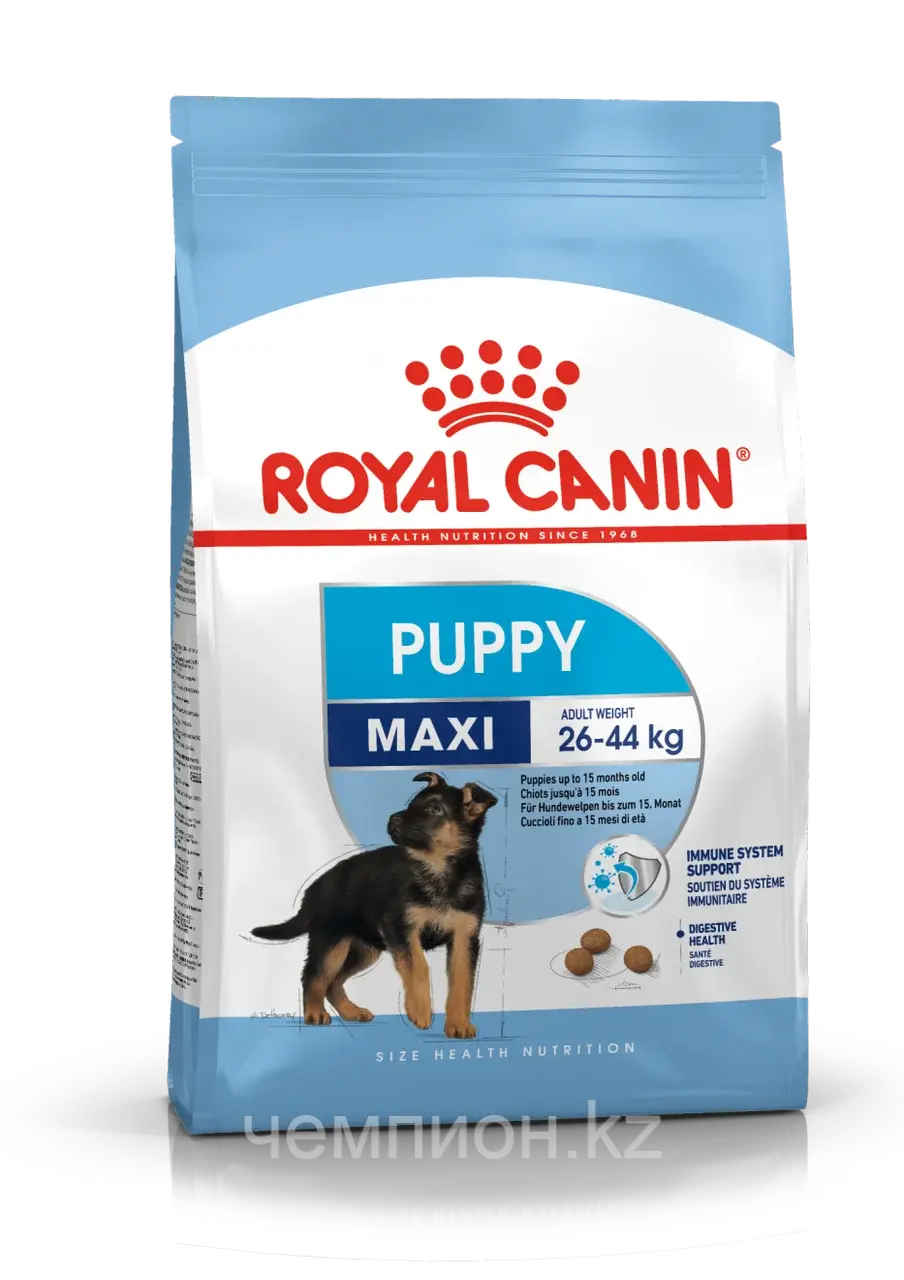 ROYAL CANIN Maxi Puppy, Роял Канин корм для щенков крупных пород с 2 до 15 месяцев, уп. 15 кг