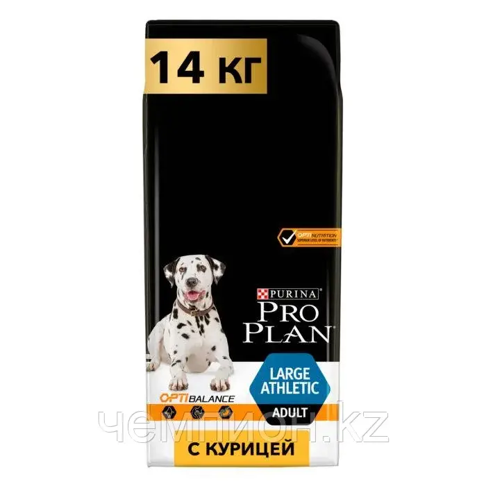 Pro Plan Adult Large Athletic, Про План для взрослых собак крупных пород с курицей и рисом, уп. 14кг.