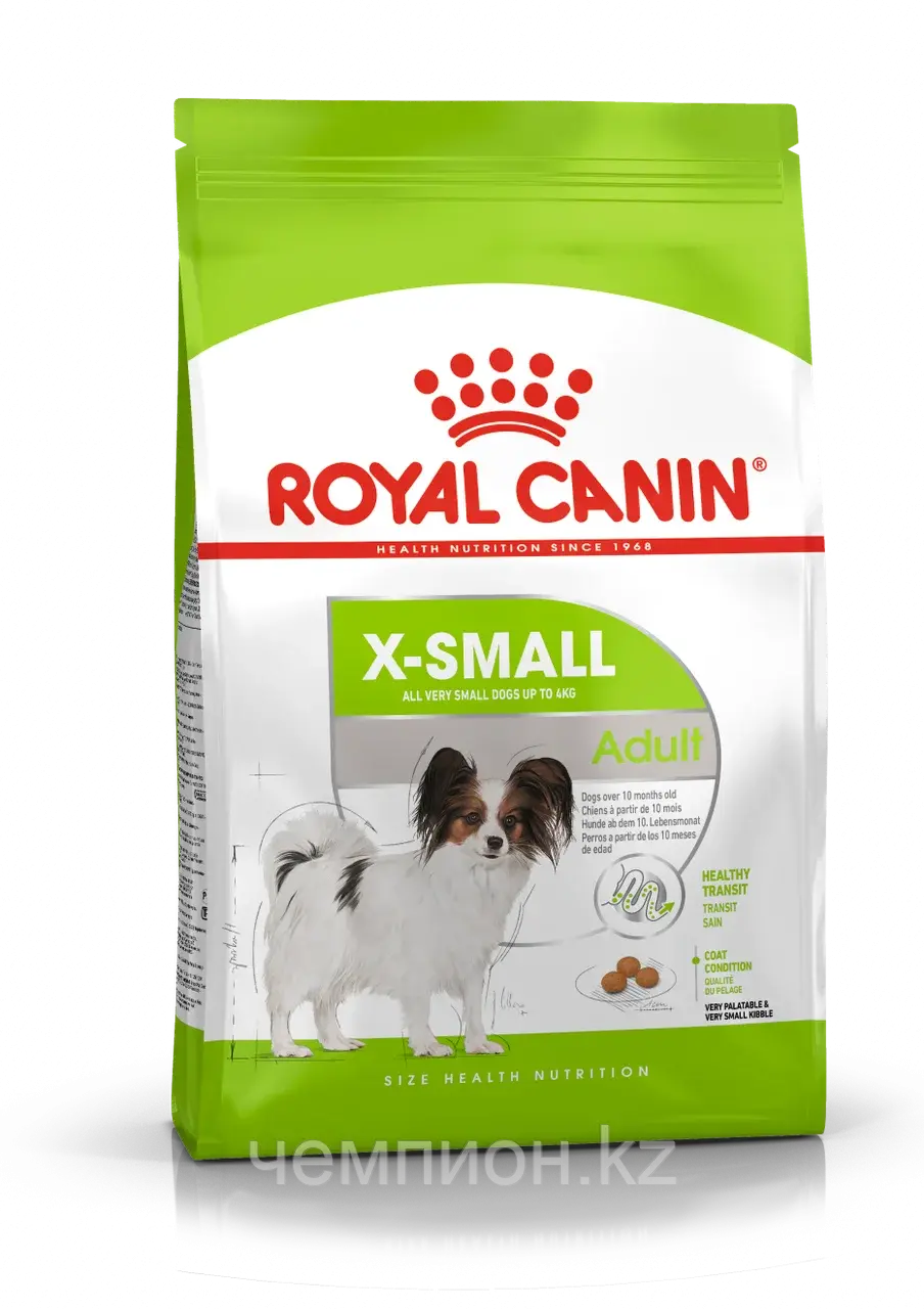 ROYAL CANIN X-Small Adult, Роял Канин для взрослых собак миниатюрных пород, уп. 1,5 кг Код: 574