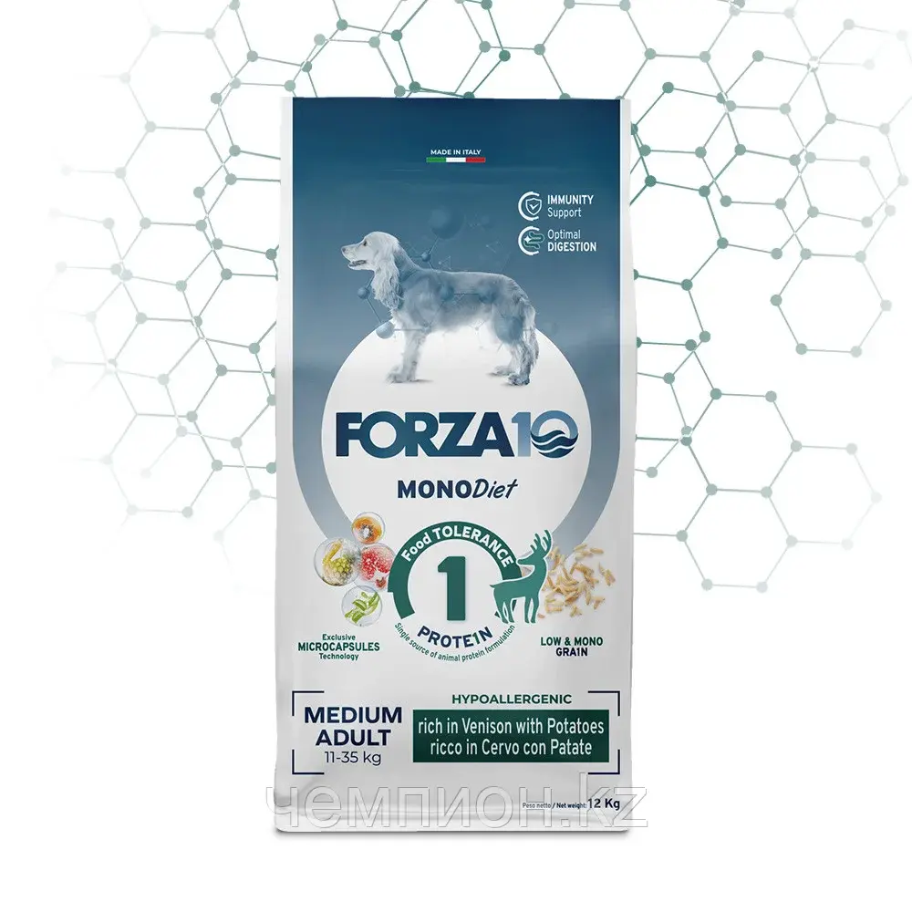 11779 Forzа10 Medium Diet cer|pat,Форца10 диетический корм из оленины и картофеля для собак средних пород,уп12