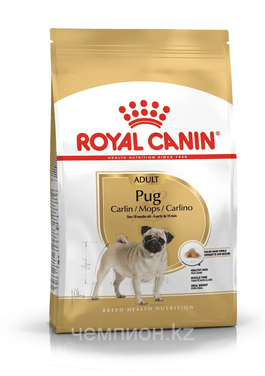ROYAL CANIN Pug Adult, Роял Канин корм для собак породы Мопс, уп. 1,5 кг Код: 636