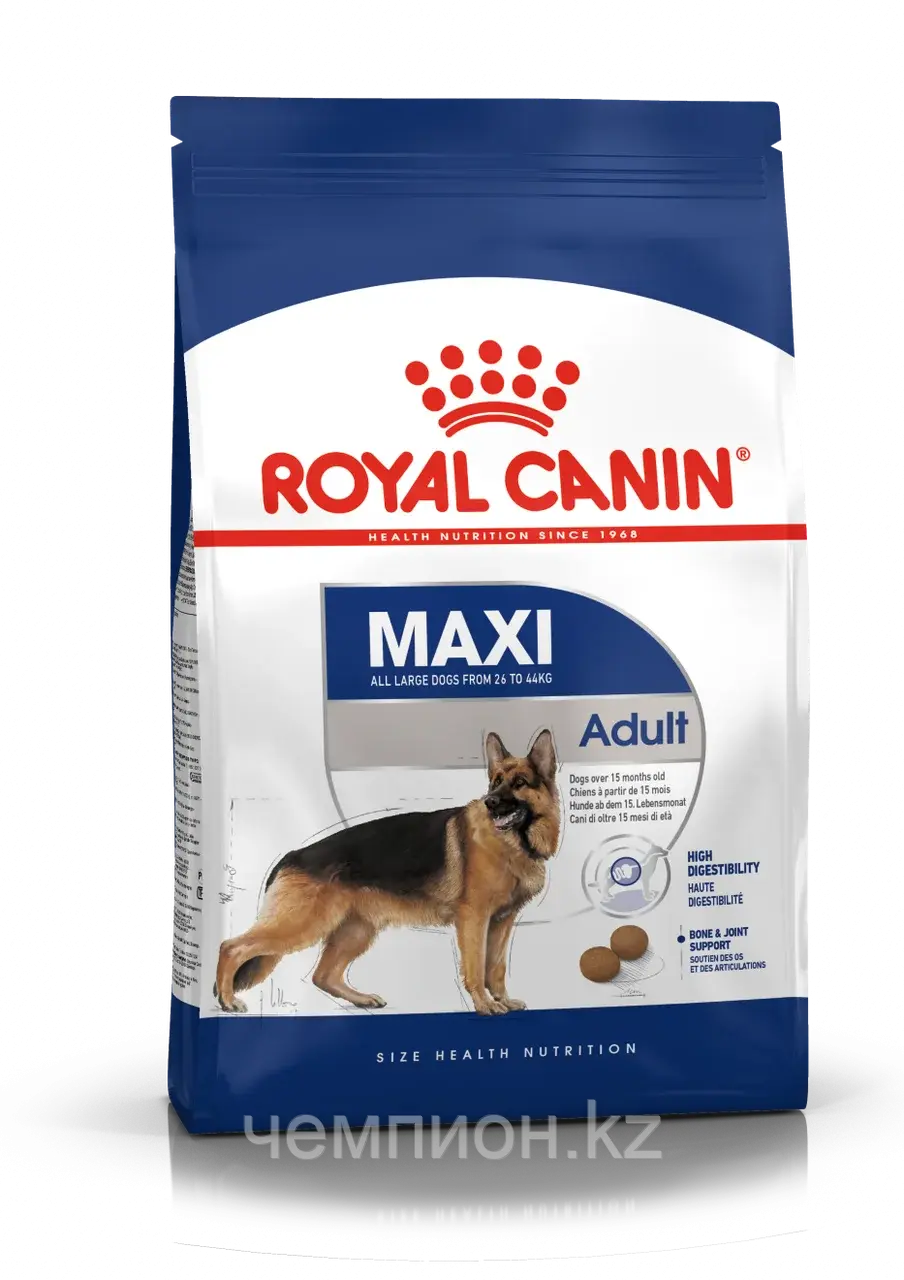 ROYAL CANIN Maxi Adult, Роял Канин корм для взрослых собак крупных пород, уп. 4 кг Код: 605