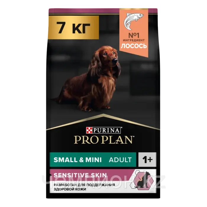 Pro Plan Adult Small &Mini Sensitive Skin, Про План для собак мелких пород с чувст-ной кожей, лосось|рис,7кг Код: 444