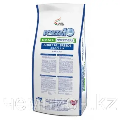 101234 Forza10 Basic Breed All Breed Pesce(23.5|13.5), Форца10 корм из рыбы для взрослых собак всех пород,20кг