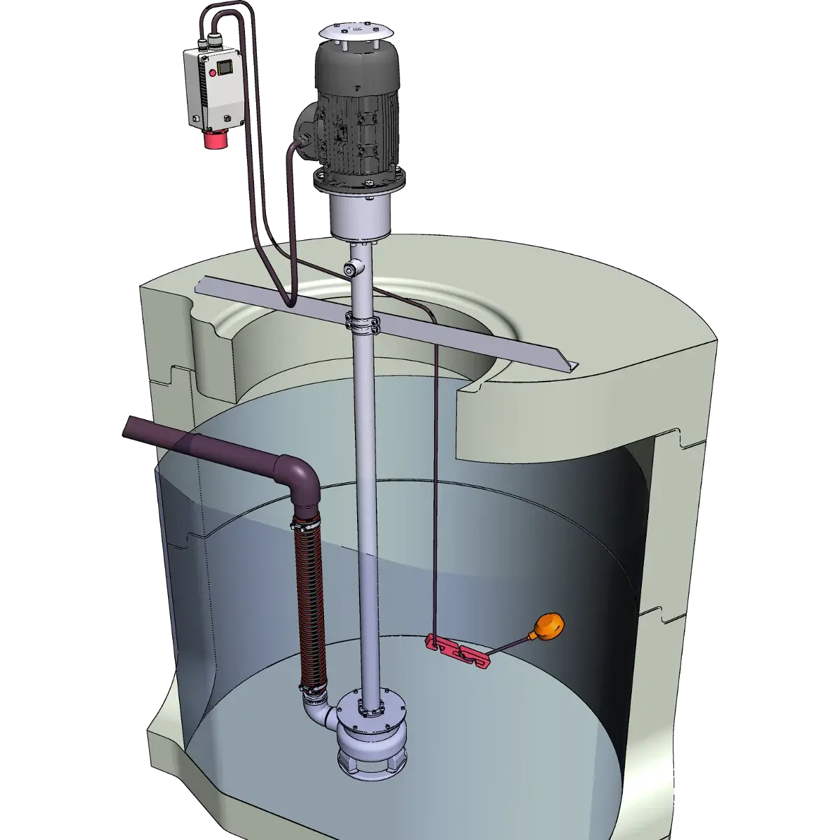 Миксер погружной RW3 7,5 kW, со стойкой