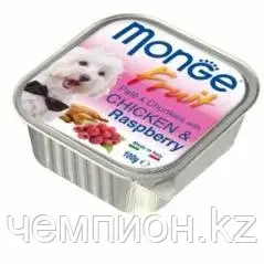 1321 Monge Fruit, паштет из мяса курицы с малиной для собак, уп.16*100гр.