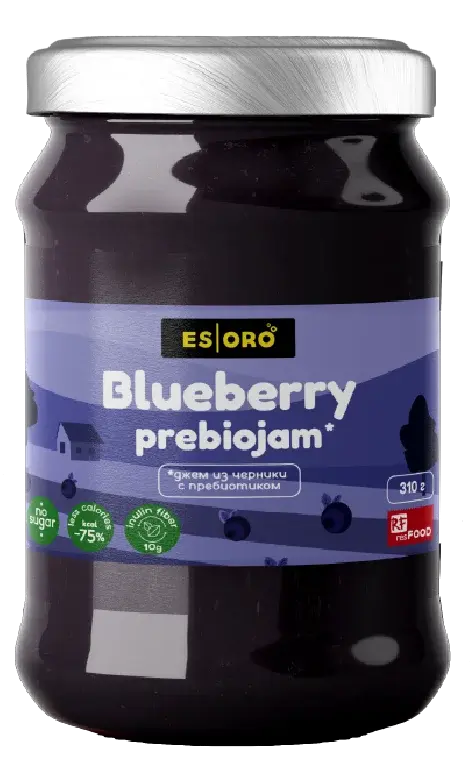 Джем низкокалорийный Prebiojam черника Esoro Код: Т00001489