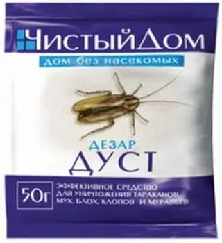 Дуст Дезар Чистый Дом от насекомых 50гр 1026 Код: BK000006908