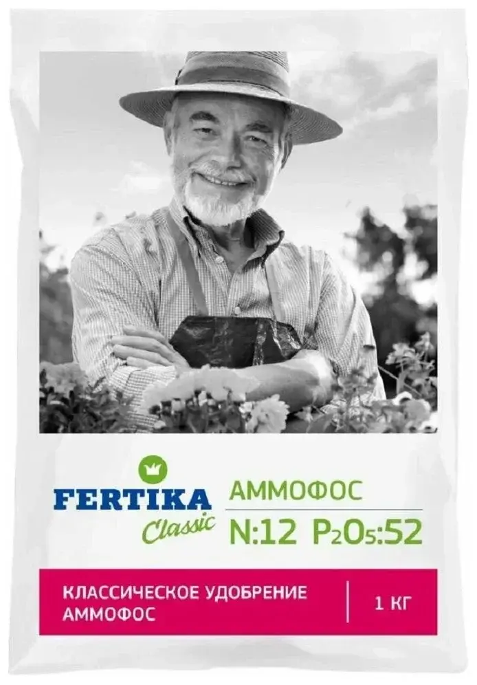 Аммофос, N-12, P-52, 1кг Fertika 0187 Код: 10-00006393